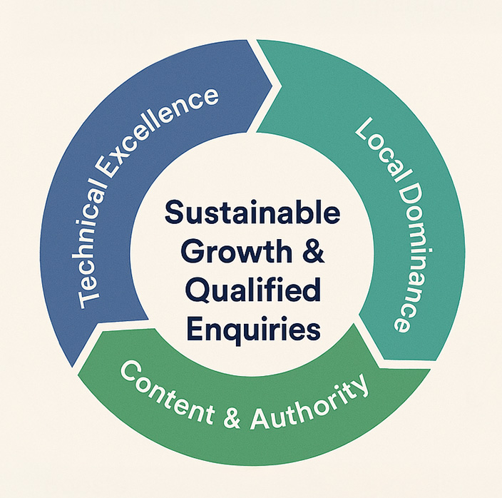 Our Integrated System for Legal Visibility Excellence - The Three Pillars Working Together